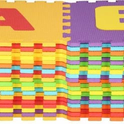 Springos Speelmat | Speelmat Foam | Puzzelmat | 36 Stukken | Letters & Cijfers | 172 X 172 Cm | Multicolor -Exporteren speelkleden winkel 550x534 13