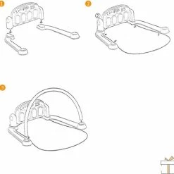 Happyment® Baby Speelkleed - Kinderen - Wasbare Speelmat Met Boog - Educatief - Speelgoed Jongen & Meisje - 76x56x43cm - Black Friday - Kerstcadeau -Exporteren speelkleden winkel 550x534 9