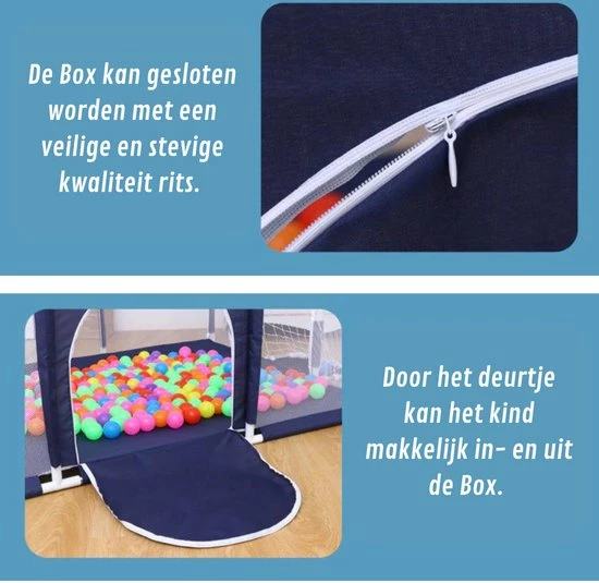 Thuys Grondbox - Speelkleed Baby & Peuter - Met Basket & Voetbalgoal - 188x124x66 Rood 10 Thuys Grondbox - Speelkleed Baby & Peuter - Met Basket & Voetbalgoal - 188x124x66 Rood - Afbeelding 8
