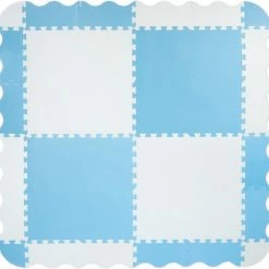 Relaxdays Speelmat Puzzel - Met Rand - Puzzelmat - Foam Speeltegels - Speeltapijt Baby - Blauw -Exporteren speelkleden winkel 550x536 1
