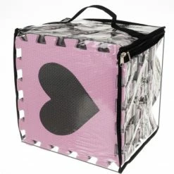 Iso Trade Speelmat - Puzzelmat - 36 Delig - Foam - XXL - Met Randen - Opzetrand - Speelbox - Roze / Grijs / Zwart / Wit - Voor Kinderen - Leerzaam - Grond Puzzel - Kerst / Sinterklaas Cadeau -Exporteren speelkleden winkel 550x538 1