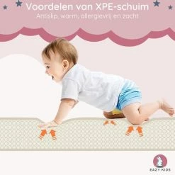 Eazy Kids Baby Speelmat – Dubbelzijdig Speelkleed – Opvouwbaar – Foam – Antislip En Waterafstotend - 150x200x1cm - C01 -Exporteren speelkleden winkel 550x538 7