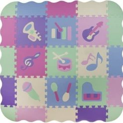 IsoTrade Kinder Speel Vloer - Schuimpuzzels Voor Op De Grond 9st - Muziekinstrumenten 30x30cm -Exporteren speelkleden winkel 550x539 7