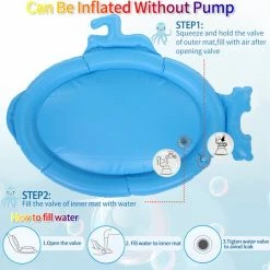 Jeteven Baby Water Speelkleden - Water Speelmat - Watermat Voor Baby's -BPA-vrij - Opblaasbaar Waterspeelgoed - Babygym Speelmat - Voor Baby Sensorische Ontwikkeling - Blauw -Exporteren speelkleden winkel 550x539 9