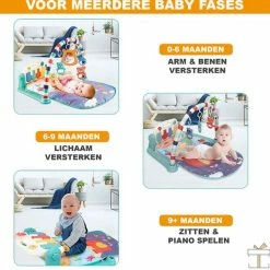 Happyment® Baby Speelkleed - Kinderen - Wasbare Speelmat Met Boog - Educatief - Speelgoed Jongen & Meisje - 76x56x43cm - Black Friday - Kerstcadeau -Exporteren speelkleden winkel 550x540 12