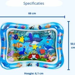Merkloos Baby Waterspeelmat - Opblaasbare Watermat - Speelmat Kraamcadeau - Speelkleed Baby - Speelgoed -Exporteren speelkleden winkel 550x540