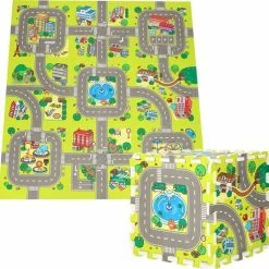 Springos Speelmat | Speelmat Foam | Puzzelmat | Verkeersmat | 9 Puzzelstukken -Exporteren speelkleden winkel 550x541 8