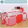 Thuys Grondbox - Speelkleed Baby & Peuter - Met Basket & Voetbalgoal - 188x124x66 Rood
