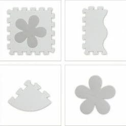 Relaxdays 52-delige Speelmat Foam - Puzzelmat - Vloerpuzzel - Speeltegels Kinderen - Zacht - Grijs -Exporteren speelkleden winkel 550x544 22