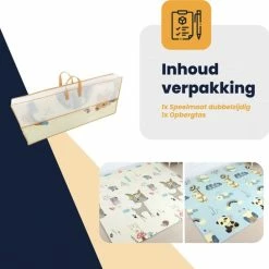 MIRO. MIRO Speelmat Baby Kinderen - Kruipmat - Speelkleed - Dubbelzijdig - XL - Opvouwbaar - Extra Dik - Foam - Panda & Hertje - Cijfers & Letters - 180 X 200 CM - Inclusief Opbergtas -Exporteren speelkleden winkel 550x546 1