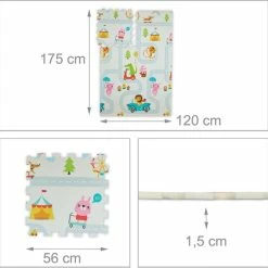 Relaxdays Speelmat Puzzel - Dino - Puzzelmat Kinderen - Speeltegels - Speelkleed Baby -Exporteren speelkleden winkel 550x546 10