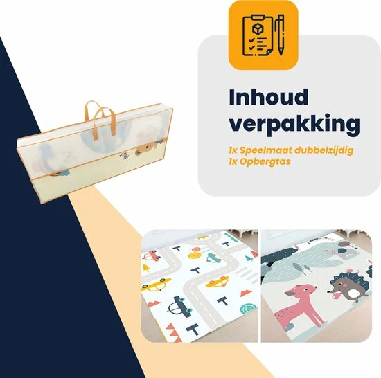 MIRO. MIRO Speelmat Baby Kinderen - Kruipmat - Speelkleed - Dubbelzijdig - XL - Opvouwbaar - Extra Dik - Foam - Verkeer & Dieren - Cijfers & Letters - 180 X 200 CM - Inclusief Opbergtas 10 MIRO. MIRO Speelmat Baby Kinderen - Kruipmat - Speelkleed - Dubbelzijdig - XL - Opvouwbaar - Extra Dik - Foam - Verkeer & Dieren - Cijfers & Letters - 180 X 200 CM - Inclusief Opbergtas - Afbeelding 8