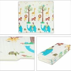 Relaxdays Speelmat Dieren - Kindermat - Opvouwbaar - Schuimstof - Kruipmat - Afwasbaar -Exporteren speelkleden winkel 550x546 23
