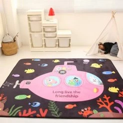 Merkloos Deluxe Flanel Speelkleed 150*200 Cm EXTRA DIK XXL - Groot Koude Weerstand Speelkleed - Speelmat Kinderen - - Kindervloerkleed - Kraamcadeau Babymat - Speelkleed Kinderen - Anti-val Speelmat - Speeltapijt - 50+ Design Speelkleden - Oceaan Exploratie -Exporteren speelkleden winkel 550x547 15