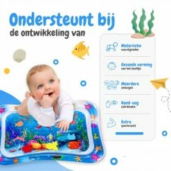 AyeKids Waterspeelmat - Watermat - Speelkleed - Opblaasbaar - Watermat Baby - Blauw -Exporteren speelkleden winkel 550x548 1