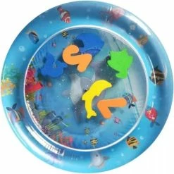 Merkloos Opblaasbaar Speelkleed| Rond| Speelgoed| Jongen| Meisje| Water| Sea Animal Print | Watermat / Waterspeelmat