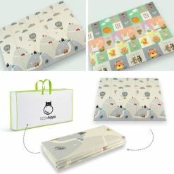 Little Hippo® Speelmat 200x180cm - Foam Speelkleed 'Mountain' - Dubbelzijdige XXL - Kinder/Baby Speelmat - Opvouwbaar - Anti-slip -Exporteren speelkleden winkel 550x548 24