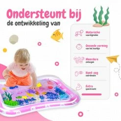 AyeKids Waterspeelmat - Watermat - Speelkleed - Opblaasbaar - Watermat Baby - Roze -Exporteren speelkleden winkel 550x548