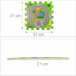 Relaxdays Speelmat Verkeer - Puzzelmat - Verkeerskleed - Speelkleed - Kruipmat - Foam -Exporteren speelkleden winkel 550x549 13