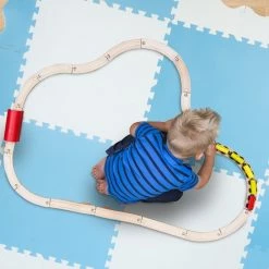 Relaxdays Speelmat Puzzel - Met Rand - Puzzelmat - Foam Speeltegels - Speeltapijt Baby - Blauw -Exporteren speelkleden winkel 550x549 18