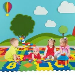 Akar Toys - Puzzel / Puzzelmat / Puzzeltegels / Speelmat / Speelmat Foam / Speelgoed - 18 Delig -Exporteren speelkleden winkel 550x550 1000