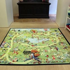 Sens Kids Rugs Kindervloerkleed - Fantasia - Wasbaar - 200 X 200 Cm - Groen