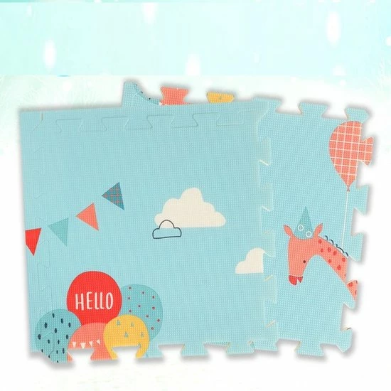 Beyo-living Speelkleed - Speelmat - Puzzelmat - Grondmat - Babykleed - Babymat - 150 X 150 Cm 3 Beyo-living Speelkleed - Speelmat - Puzzelmat - Grondmat - Babykleed - Babymat - 150 X 150 Cm