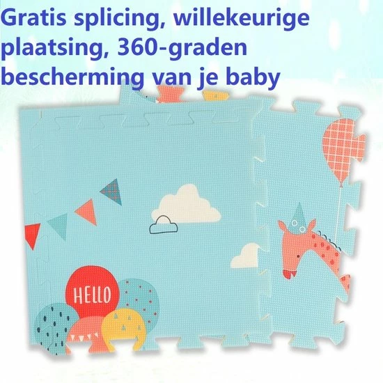 Beyo-living Speelkleed - Speelmat - Puzzelmat - Grondmat - Babykleed - Babymat - 150 X 150 Cm 12 Beyo-living Speelkleed - Speelmat - Puzzelmat - Grondmat - Babykleed - Babymat - 150 X 150 Cm - Afbeelding 10