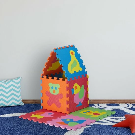 Relaxdays Speelmat 90 X 90 Cm - Puzzelmat EVA Schuim - Speelkleed - Speeltapijt BPA-vrij Dieren 5 Relaxdays Speelmat 90 X 90 Cm - Puzzelmat EVA Schuim - Speelkleed - Speeltapijt BPA-vrij Dieren - Afbeelding 3