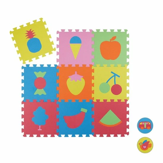 Relaxdays Speelmat 90 X 90 Cm - Puzzelmat EVA Schuim - Speelkleed - Speeltapijt BPA-vrij Dieren 12 Relaxdays Speelmat 90 X 90 Cm - Puzzelmat EVA Schuim - Speelkleed - Speeltapijt BPA-vrij Dieren - Afbeelding 10