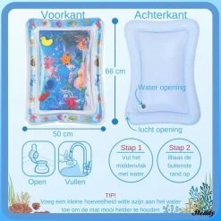 STEDDY Babygym - Speelmat Baby - Waterspeelmat - Tummy Time - Baby Watermat - Waterpret - Baby Kadootje - Peuter Ontwikkeling -Exporteren speelkleden winkel 550x550 1064