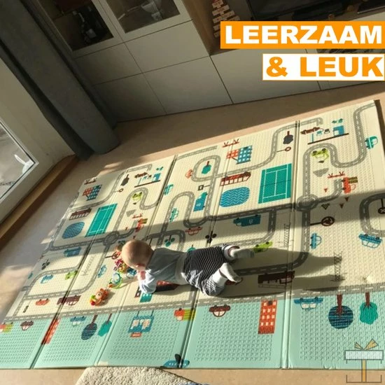 Happyment® XL Speelmat Baby - Foam - Kinderen - Jongen & Meisje - 200x180 CM - Black Friday - Sinterklaas - Kerstcadeau 6 Happyment® XL Speelmat Baby - Foam - Kinderen - Jongen & Meisje - 200x180 CM - Black Friday - Sinterklaas - Kerstcadeau - Afbeelding 4