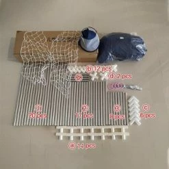 Thuys Grondbox – Babypark - Goaltjes – Playpen - Basketbalnet – Donkerblauw -Exporteren speelkleden winkel 550x550 1081