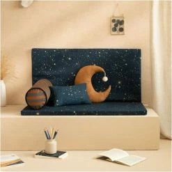 Nobodinoz Speelkleed - 100 X 100 Cm - Foam - Goud Stella/Nachtblauw -Exporteren speelkleden winkel 550x550 1093