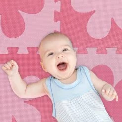 Relaxdays Speelmat Foam - Puzzelmat Baby- Puzzeltegels - Speeltegels Bloemen - Speelkleed - Wit-grijs -Exporteren speelkleden winkel 550x550 1106