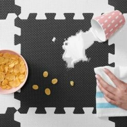 Kinderkraft Luno - Speelkleed Puzzelmat - Zwart Wit -Exporteren speelkleden winkel 550x550 1124