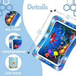 Spoused Waterspeelmat - Watermat - Speelmat Baby - Speelkleed Baby - Tummy Time - Luxe Geschenkdoos -Exporteren speelkleden winkel 550x550 115