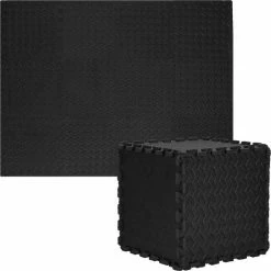 Merkloos Springos Speelmat | Speelmat Foam | Puzzelmat | 12 Puzzelstukken | 90 X 118 Cm | Zwart -Exporteren speelkleden winkel 550x550 1187