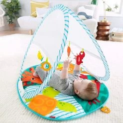 Fisher-Price Baby Speelkleed 78.5 X 78.5 X56 Cm Opvouwbare Draagbare Gym Baby Speelkleed Baby Speelmat Voor Klein Kinderen Vier Schattige Speelgoeddieren -Exporteren speelkleden winkel 550x550 1195