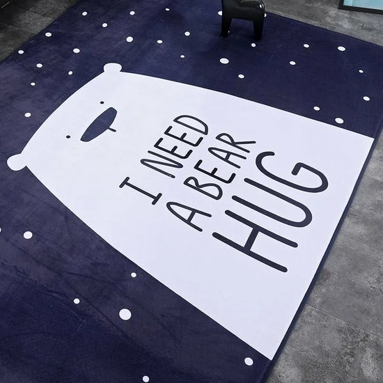 By Baboo Baby Cadeau Jongen En Meisje - Vloerkleed Kinderkamer - Schattige Beer - Waterbestendig Tapijt Baby's - Kindertapijt - Speelkleed Jongens En Meisjes - Blauw 5 By Baboo Baby Cadeau Jongen En Meisje - Vloerkleed Kinderkamer - Schattige Beer - Waterbestendig Tapijt Baby's - Kindertapijt - Speelkleed Jongens En Meisjes - Blauw - Afbeelding 3