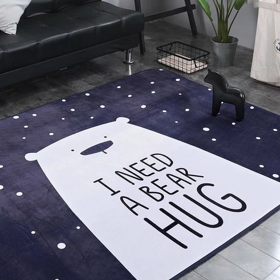 By Baboo Baby Cadeau Jongen En Meisje - Vloerkleed Kinderkamer - Schattige Beer - Waterbestendig Tapijt Baby's - Kindertapijt - Speelkleed Jongens En Meisjes - Blauw 7 By Baboo Baby Cadeau Jongen En Meisje - Vloerkleed Kinderkamer - Schattige Beer - Waterbestendig Tapijt Baby's - Kindertapijt - Speelkleed Jongens En Meisjes - Blauw - Afbeelding 5