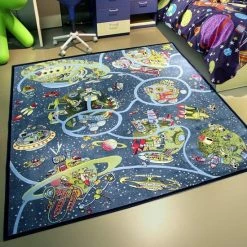 Sens Kids Rugs Ruimte Kindervloerkleed - Kindertapijt - 200 X 200 Cm - Wasbaar - Zacht - Duurzame Kwaliteit - Speelgoed -Exporteren speelkleden winkel 550x550 1274
