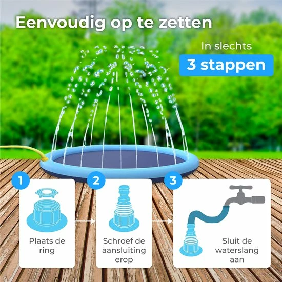 Nuvance - Waterspeelmat - Opblaasbaar - Watermat Baby - Speelmat - Waterspeelgoed - Babyshower Cadeau – Kraamcadeau – Speelkleed Baby - Hemelsblauw 6 Nuvance - Waterspeelmat - Opblaasbaar - Watermat Baby - Speelmat - Waterspeelgoed - Babyshower Cadeau – Kraamcadeau – Speelkleed Baby - Hemelsblauw - Afbeelding 4