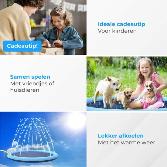 Nuvance - Waterspeelmat - Opblaasbaar - Watermat Baby - Speelmat - Waterspeelgoed - Babyshower Cadeau – Kraamcadeau – Speelkleed Baby - Hemelsblauw 7 Nuvance - Waterspeelmat - Opblaasbaar - Watermat Baby - Speelmat - Waterspeelgoed - Babyshower Cadeau – Kraamcadeau – Speelkleed Baby - Hemelsblauw - Afbeelding 5