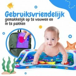 AyeKids Waterspeelmat - Watermat - Speelkleed - Opblaasbaar - Watermat Baby - Blauw -Exporteren speelkleden winkel 550x550 130