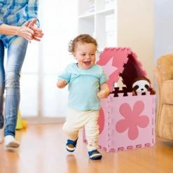 Relaxdays 52-delige Speelmat Foam - Puzzelmat - Vloerpuzzel - Speeltegels Kinderen - Zacht - Grijs -Exporteren speelkleden winkel 550x550 1312