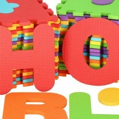 Springos Speelmat | Speelmat Foam | Puzzelmat | 36 Stukken | Letters & Cijfers | 172 X 172 Cm | Multicolor -Exporteren speelkleden winkel 550x550 1325