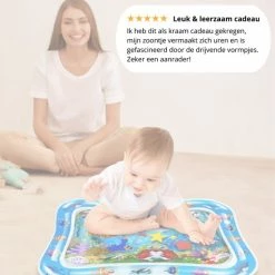 Merkloos Baby Waterspeelmat - Opblaasbare Watermat - Speelmat Kraamcadeau - Speelkleed Baby - Speelgoed -Exporteren speelkleden winkel 550x550 146