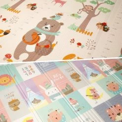 IKIDO Speelmat - Baby - Kinderen - Kruipmat - Speelkleed - Dubbelzijdig - XL - Opvouwbaar - 1,5CM Dik - Foam - Olifant & Aapje - Cijfers & Letters - 180 X 200 X 1,5 CM - Inclusief Opbergtas -Exporteren speelkleden winkel 550x550 202