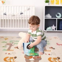 IKIDO Speelmat - Baby - Kinderen - Kruipmat - Speelkleed - Dubbelzijdig - XL - Opvouwbaar - 1,5CM Dik - Foam - Olifant & Aapje - Cijfers & Letters - 180 X 200 X 1,5 CM - Inclusief Opbergtas -Exporteren speelkleden winkel 550x550 203